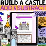 Addition & Subtraction Word Problems: Build a Castle! Acti