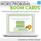 Addition & Subtraction Word Problems / Digital Task Cards 