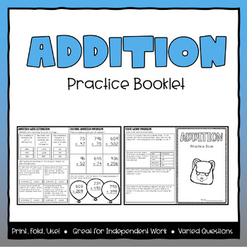 Addition & Subtraction Word Problems Practice Booklet #2 | TPT