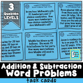 Addition and Subtraction Word Problems Task Cards