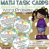 Addition & Subtraction Word Problems Task Cards
