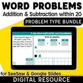 Addition & Subtraction Word Problems by Problem Type 1st G