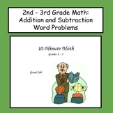 Addition - Subtraction Word Problems - morning work- 2nd -