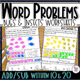 Addition & Subtraction Word Problems to 10 & 20 - Workshee