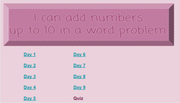 Preview of Addition & Subtraction Word Problems within 10- Google Slides