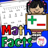Addition Subtraction Worksheets 160 Sheets for Math Fact Fluency