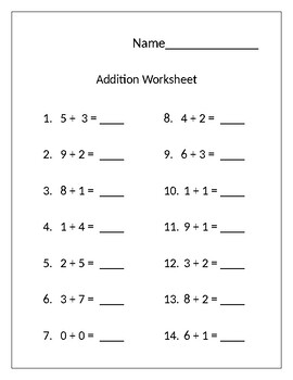 Addition & Subtraction Worksheets by Southern Girl | TpT