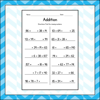 addition subtraction worksheets bundle adding subtracting large numbers