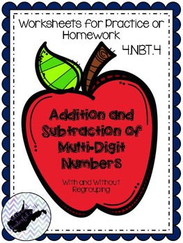 Preview of Addition/Subtraction Worksheets (with and without regrouping)