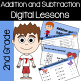 Addition & Subtraction for 2nd Grade Google Slides | Math 