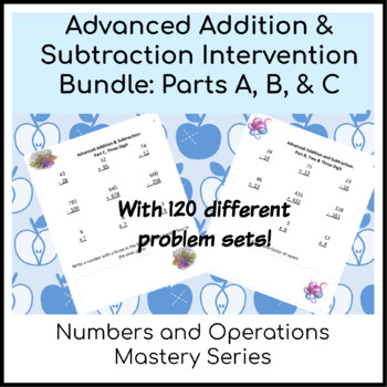 Preview of Addition & Subtraction with Regrouping Intervention Bundle: Two to Three Digit