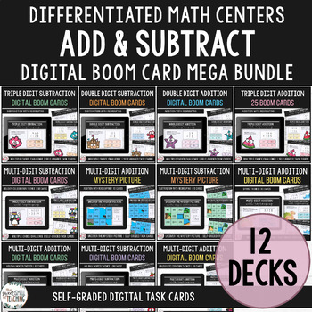 Preview of Addition & Subtraction with Regrouping Mega Bundle Double Triple and Multi-Digit