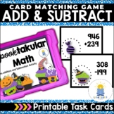 Addition/ Subtraction with Regrouping: Spooktakular Math