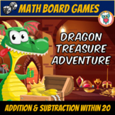 Addition & Subtraction within 20 Math Games - Dragon Treas
