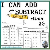 Addition & Subtraction within 20 Worksheets Math Fact Flue