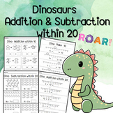 Addition & Subtraction within 20 with Picture & Number lin