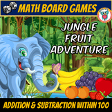 Addition & Subtraction within 50 & 100 Math Games - Jungle