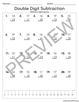 Addition & Subtraction worksheets by Dedicate to SPEDucate | TPT