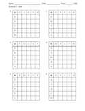 Addition Table Drills Worksheets.