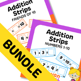 Addition Task Cards BUNDLE | 100+ Write & Wipe Task Cards 