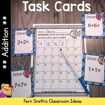 Preview of Addition Task Cards