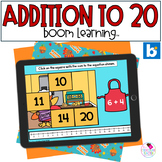 Addition - Thanksgiving Math - BOOM Cards™