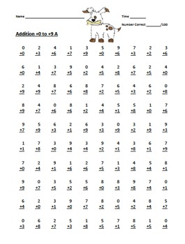 100 question addition test