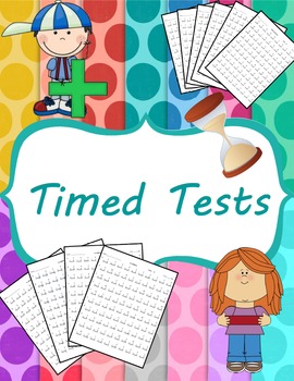 Preview of Addition Timed Tests (0-12) and Mixed