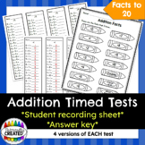 Addition Timed Tests {+0 to +10 and Doubles}