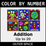 Addition Up to 20 - Color By Number / Coloring Worksheets 
