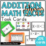Addition Up to 20 Math Fact Practice Addition Task Cards
