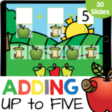Addition Up to 5: Adding Apples Kindergarten Math Google Slides