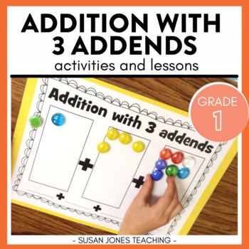 Preview of 3 Addend Addition Activities and Lessons (1.OA.2)