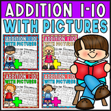 Addition With Pictures Worksheets - Addition to 10 with pi