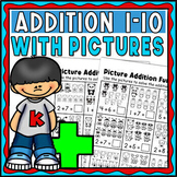 Addition With Pictures Worksheets - Simple Addition with P