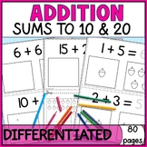 Addition With Pictures to 20 Differentiated - Special Educ