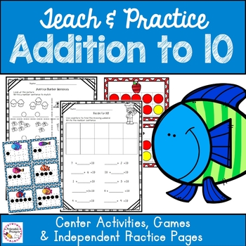 Preview of Addition to 10 Games and Practice Activities