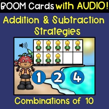 Preview of Addition Within 10 | Addition Strategies | Math BOOM Cards™