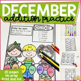 Addition Within 10 Practice Work Pages DECEMBER EDITION