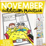 Addition Within 10 Practice Work Pages NOVEMBER EDITION