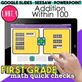 Addition Within 100 Digital Activities for First Grade Mat