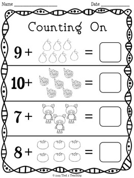 addition within 20 20 no prep printables for the early grades tpt