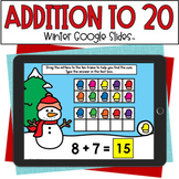 Addition to 20 - Winter Activities - Google Slides™ Math