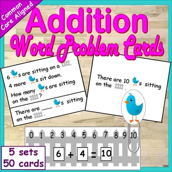 Preview of Word Problems within 10 | Word Problems Addition | First Grade Word Problems
