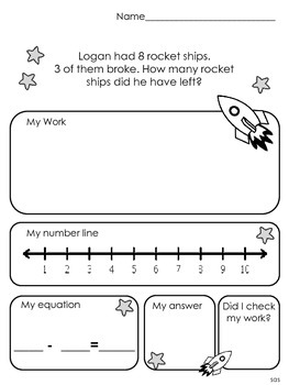 Preview of Addition & Subtraction Word Problem Pack