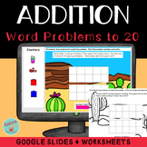 Addition Word Problem Worksheets and Slides