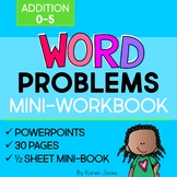 Addition Word Problems: 0-5 Mini-Workbook
