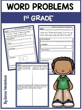 Preview of 1st Grade Addition and Subtraction Word Problem Worksheets within 20