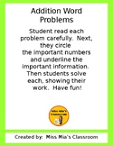 Addition Word Problems