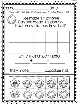 Addition Word Problems For Kindergarten by Kim's Creations ...